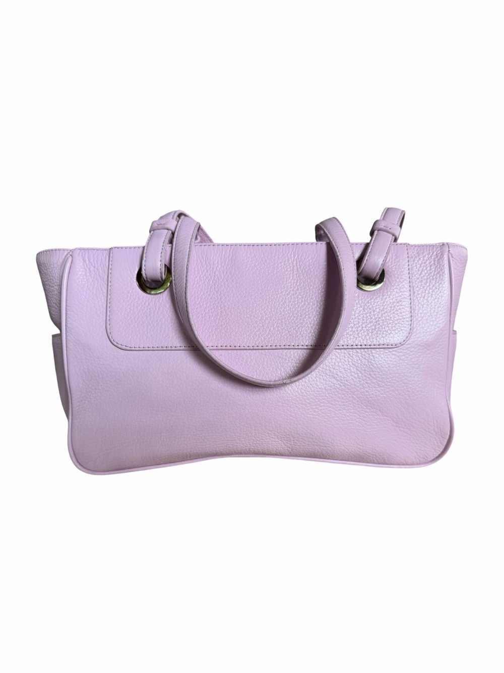 Ann Taylor Loft Lavender Leather Tote Handbag - Women Bags